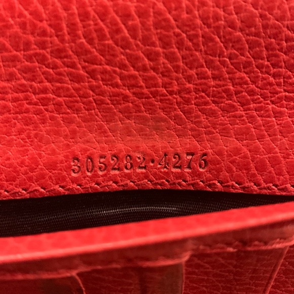 Gucci Wallet Bifold Long Leather Women’s One Size Red Authentic Designer Vintage - Picture 16 of 16